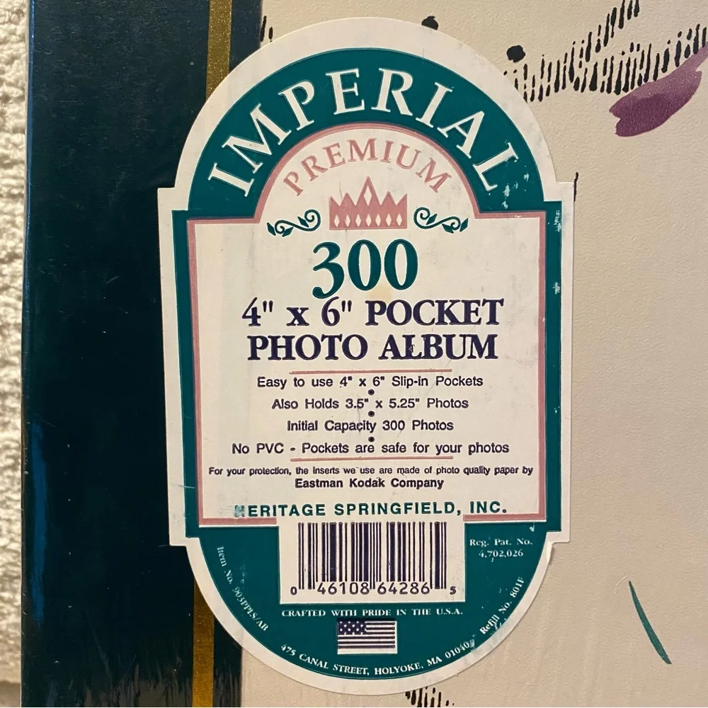 NOS Vintage 1990s Imperial Photo Album 300 4x6 Pocket Photos